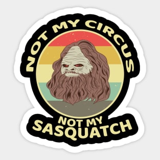 Funny Bigfoot Saw Me and Sasquatch T Shirts Sticker